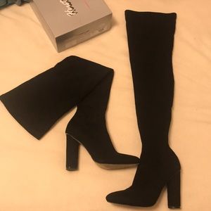 Over The Knee Boots | Black | Size 6 US